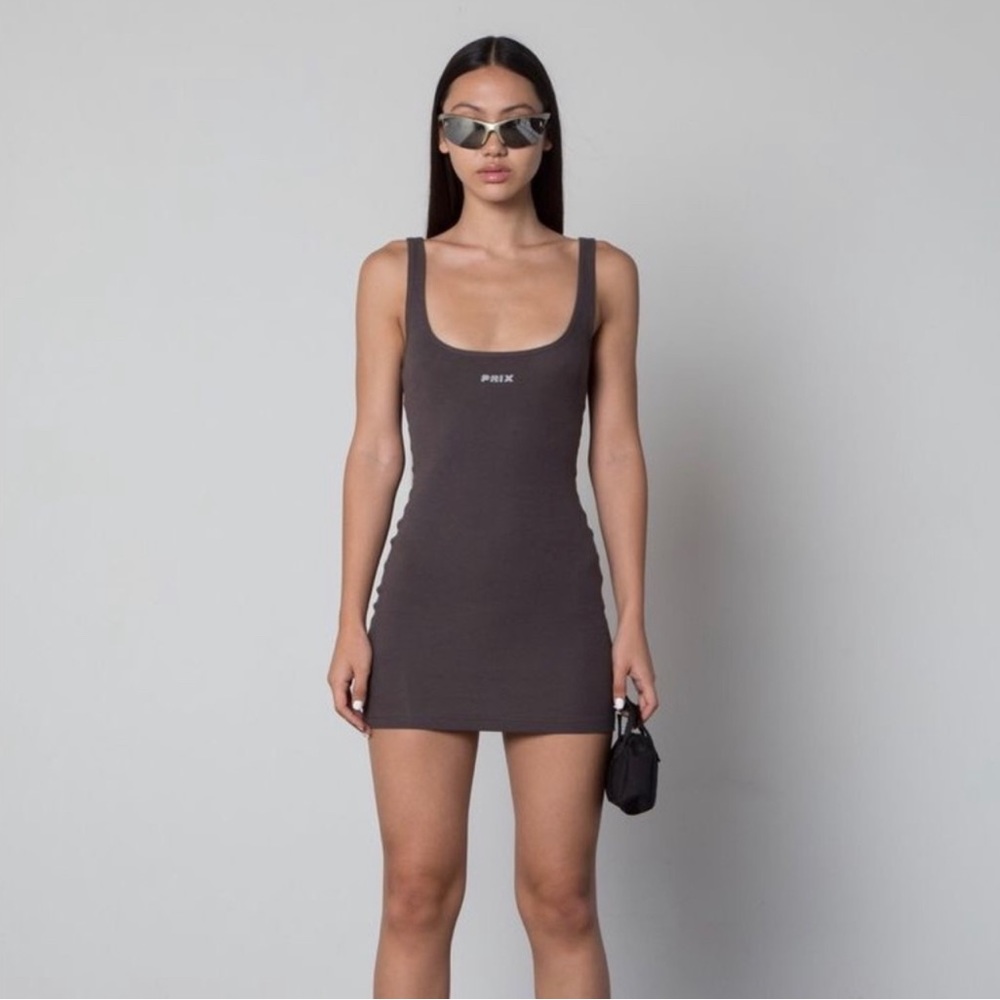 PRIX Grey Knit Dress XS